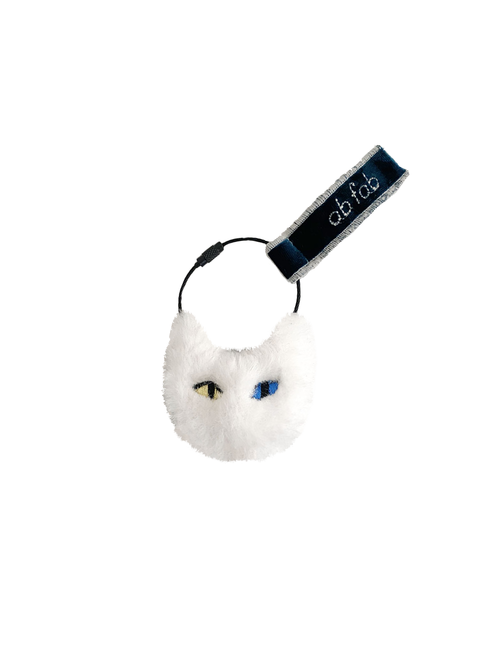 White cat ( Key ring )
